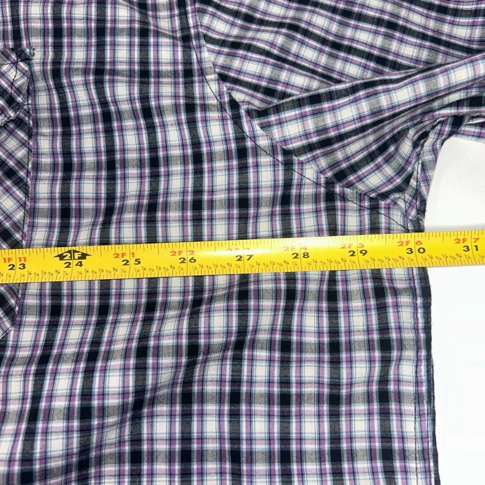 Beverly Hills Police Club Mens Shirt Size 3XLB Plaid Long Sleeve Casual‎ - Picture 3 of 10